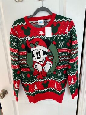 NWOT Mickey Christmas Sweater